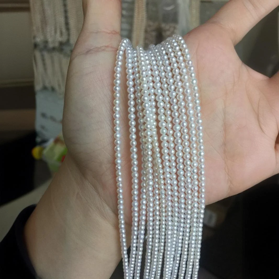 Round Freshwater Pearl Strands for Jewelry Making