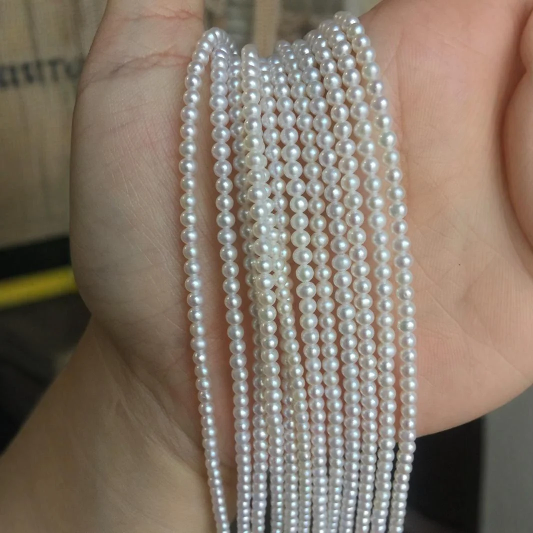 Round Freshwater Pearl Strands for Jewelry Making