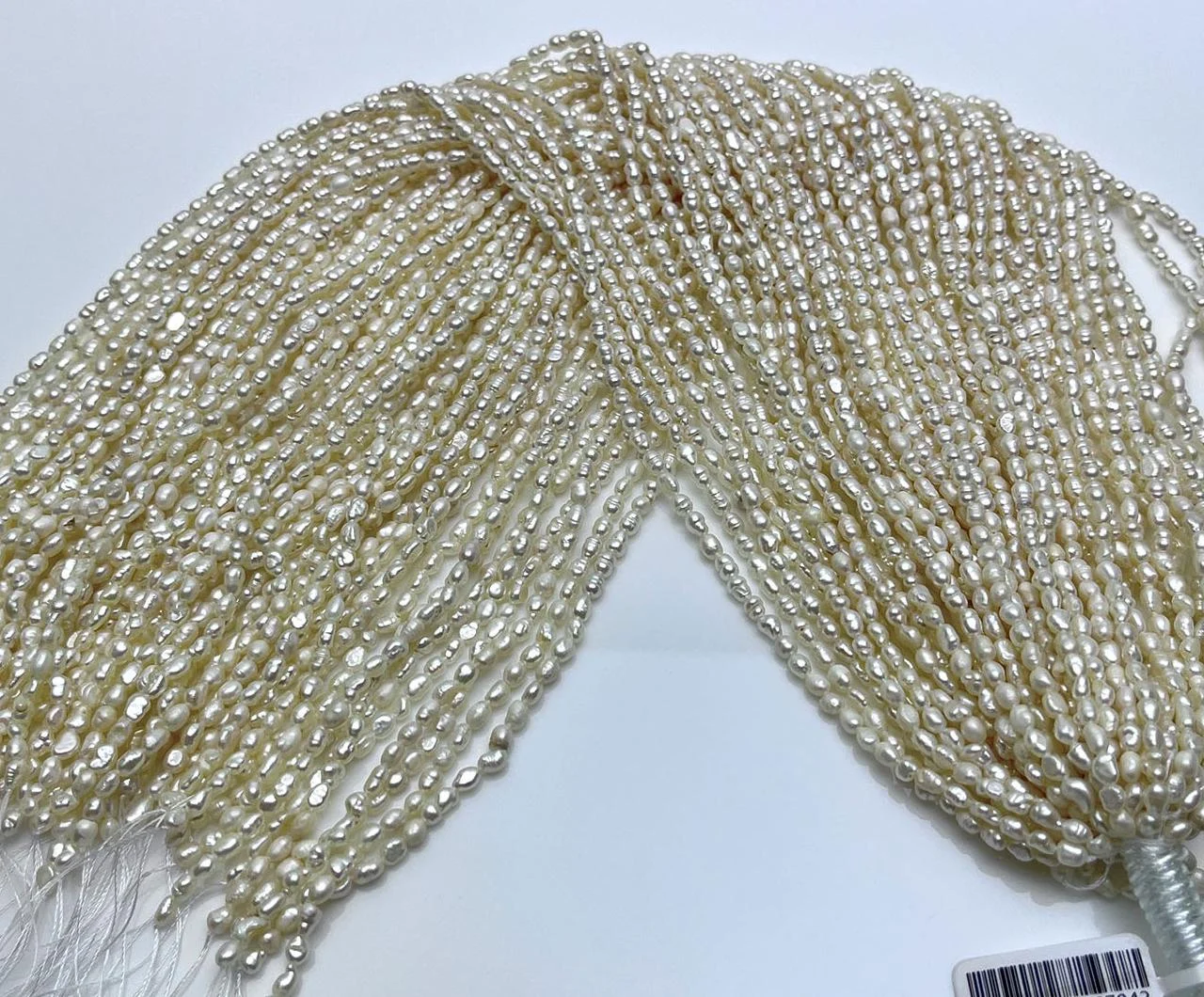 Rice-Shaped Freshwater Pearl Strands for Jewelry Making