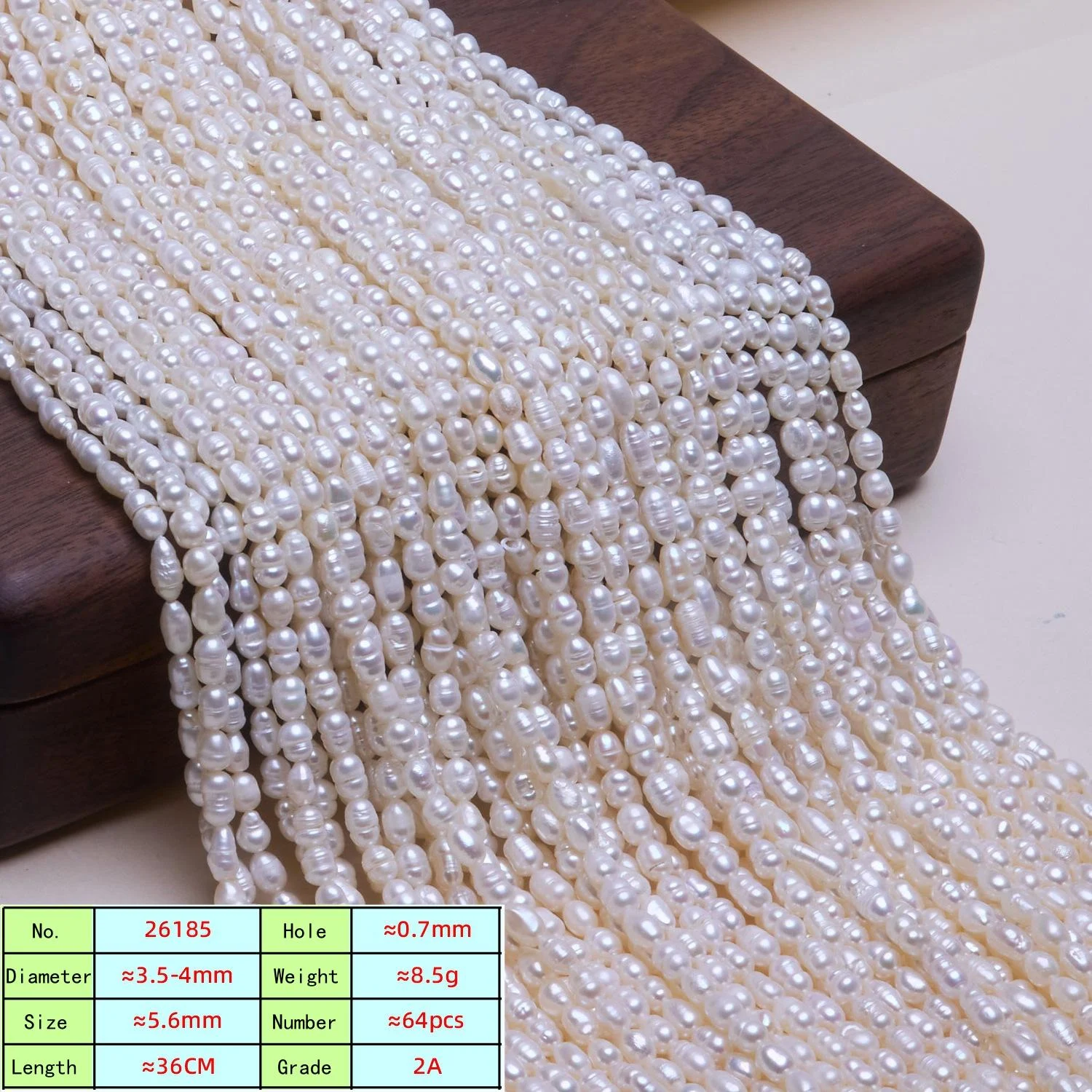 Rice-Shaped Freshwater Pearl Strands for Jewelry Making