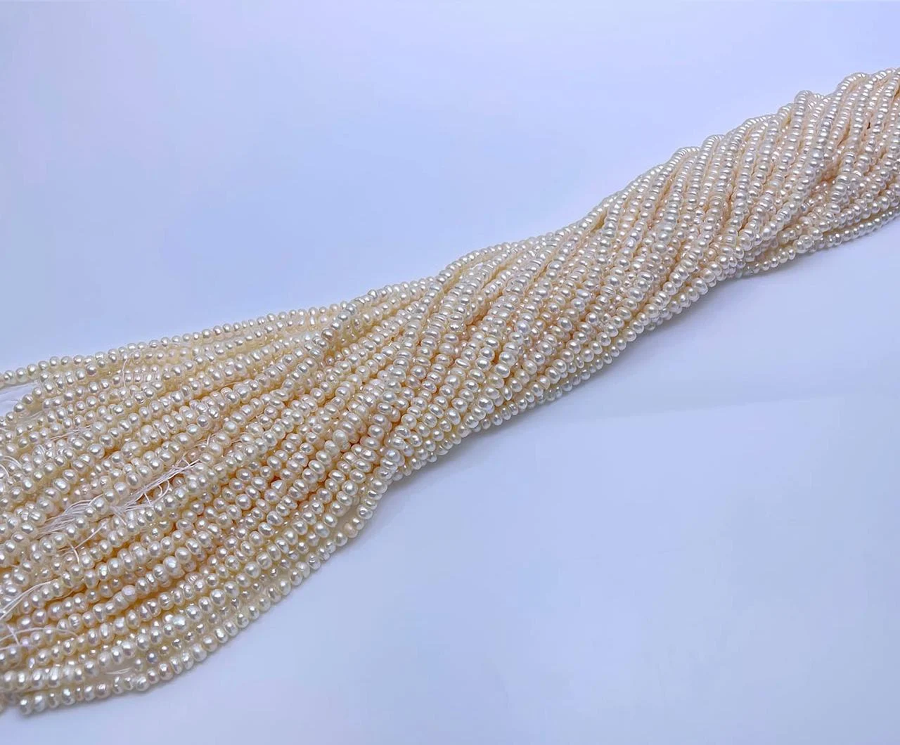 Four-Side Luster Freshwater Pearl Strands