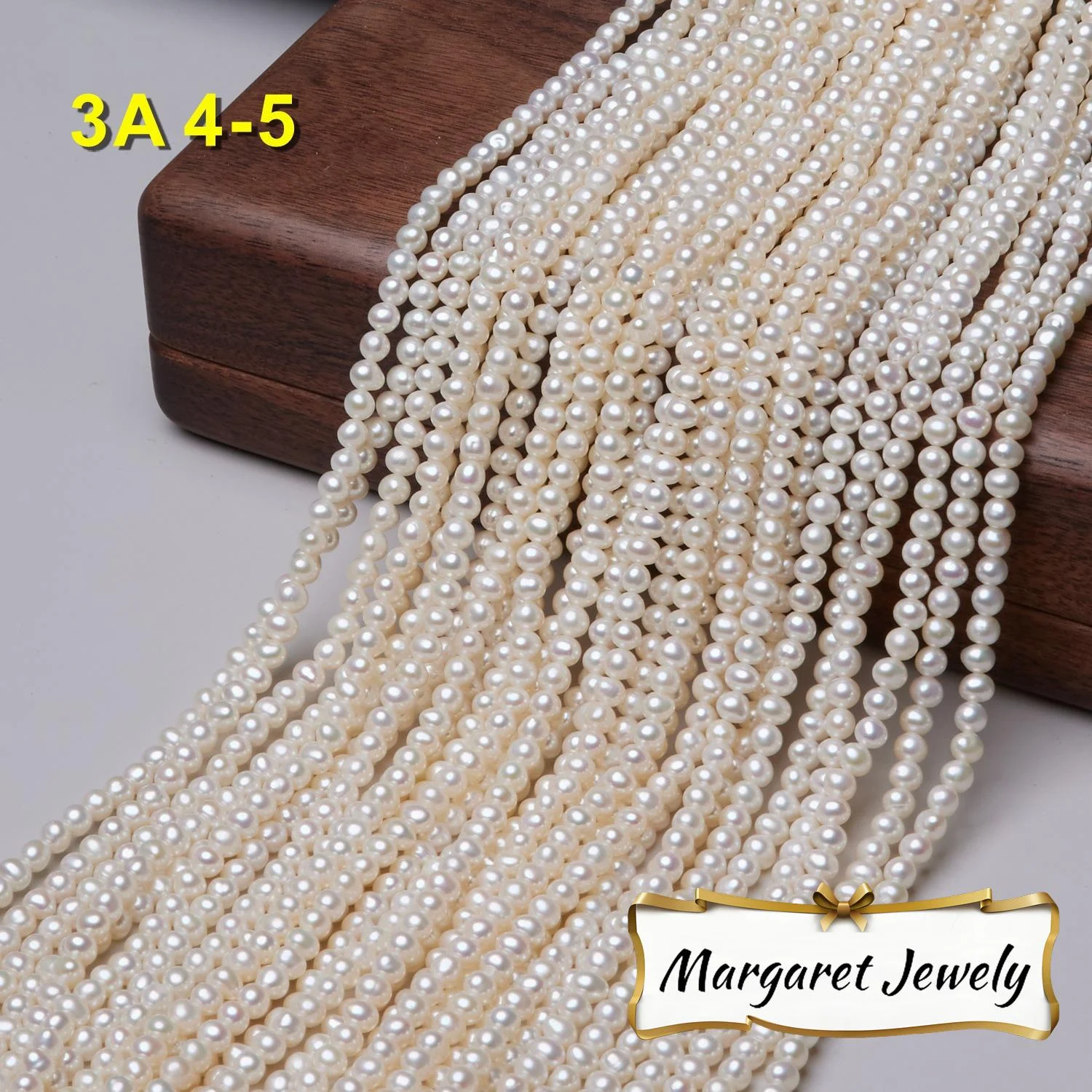 Oval Freshwater Pearl Strands for Jewelry Making
