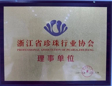 Zertifikat als Ratsmitglied der Zhejiang Pearl Industry Association