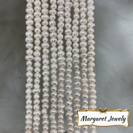 Potato Shaped Pearl - 3-4mm - Slightly Textured