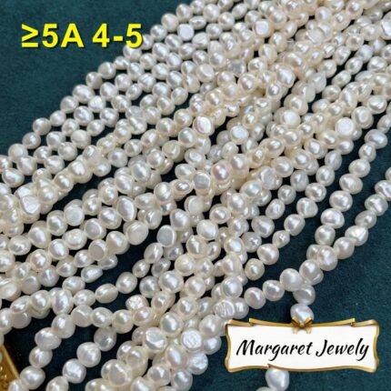 Two-Side Luster - 4-5mm - 5/6A - Horizontal Drilled