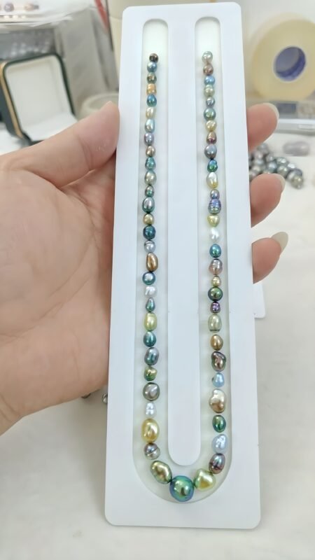 colored keshi pearls